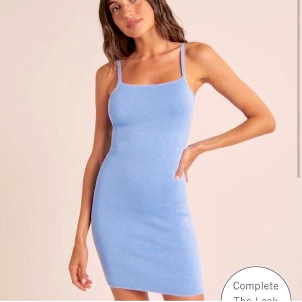 Abercrombie Jacquard Open Back Mini Dress